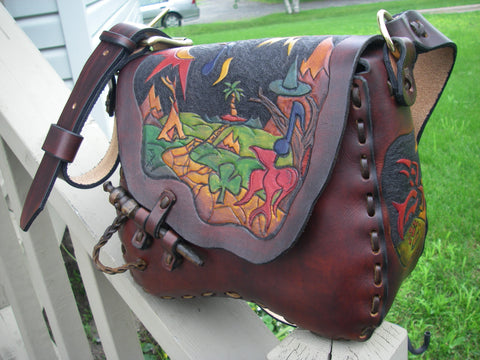 Hand carved Picture bag