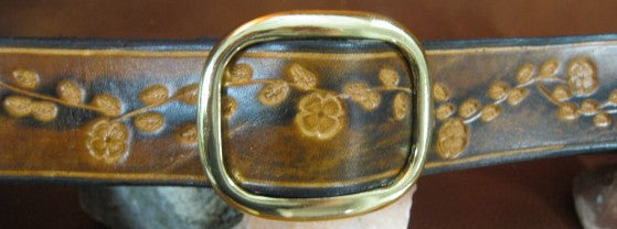 Classic tooling Small flowers belt