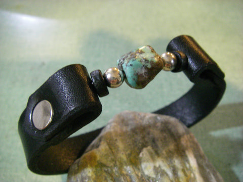 Turquoise nugget bracelet