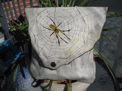 Sculpt print Yellow Spider bag
